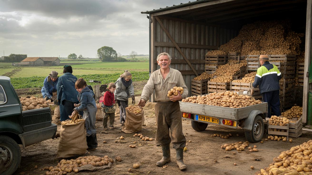 Rolnik z Pas-de-Calais rozdaje 90 ton ziemniaków zamiast wyrzucać plony