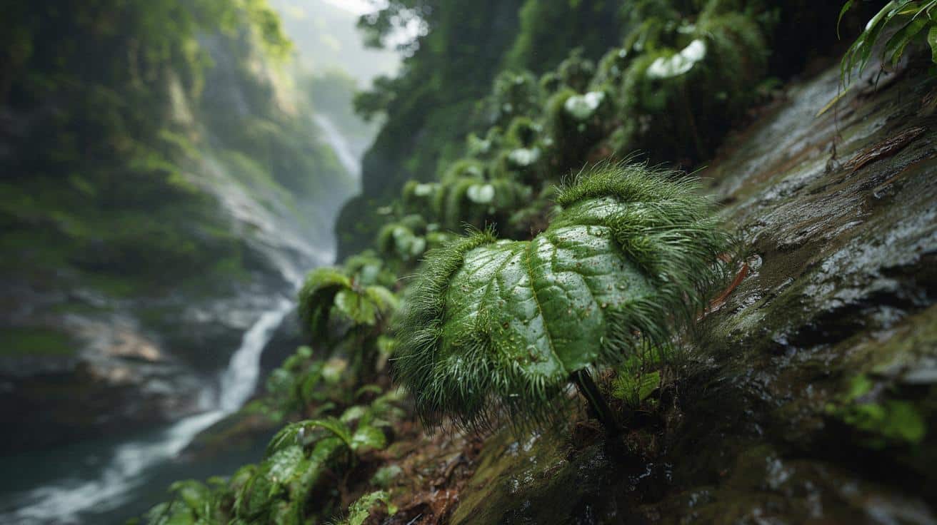 Roślina jak koci język? Nowy „futrzasty” gatunek z Sumatry zaskoczył naukowców