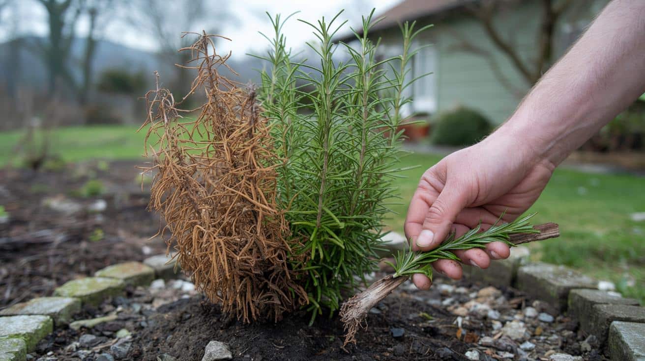 Rozmaryn zrobił się brązowy po zimie? Jeden prosty trik go uratuje