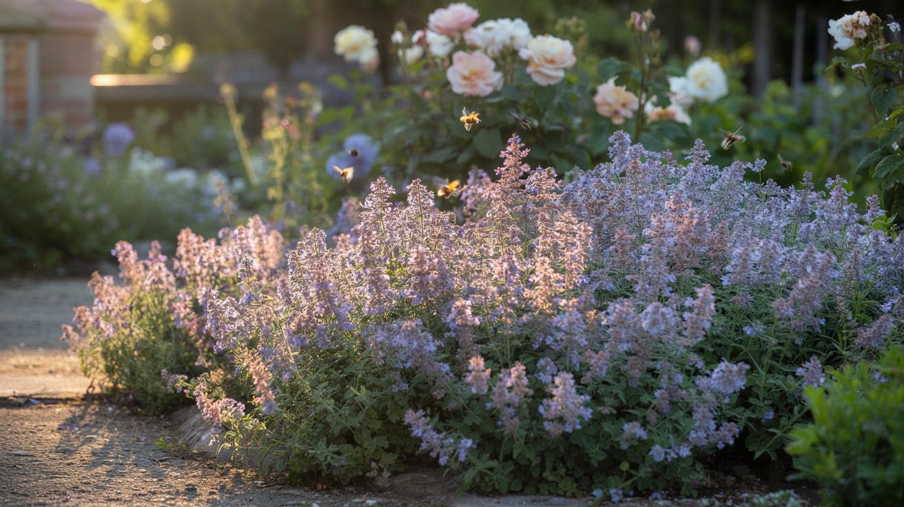 Różowo‑niebieska chmura kwiatów do końca lata. Ta bylina prawie rośnie sama
