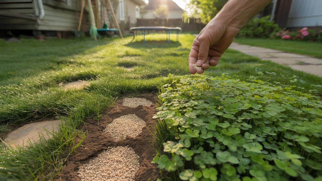 Rozsyp na trawniku mikrokoniczynę. Łyse placki szybko zarosną