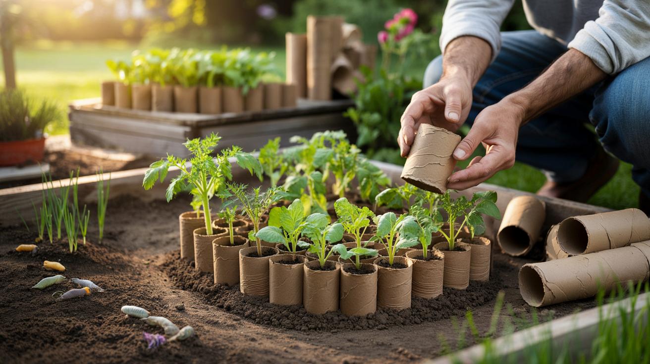 Rulki po papierze toaletowym ratują wiosenne siewki. Tani trik ogrodników