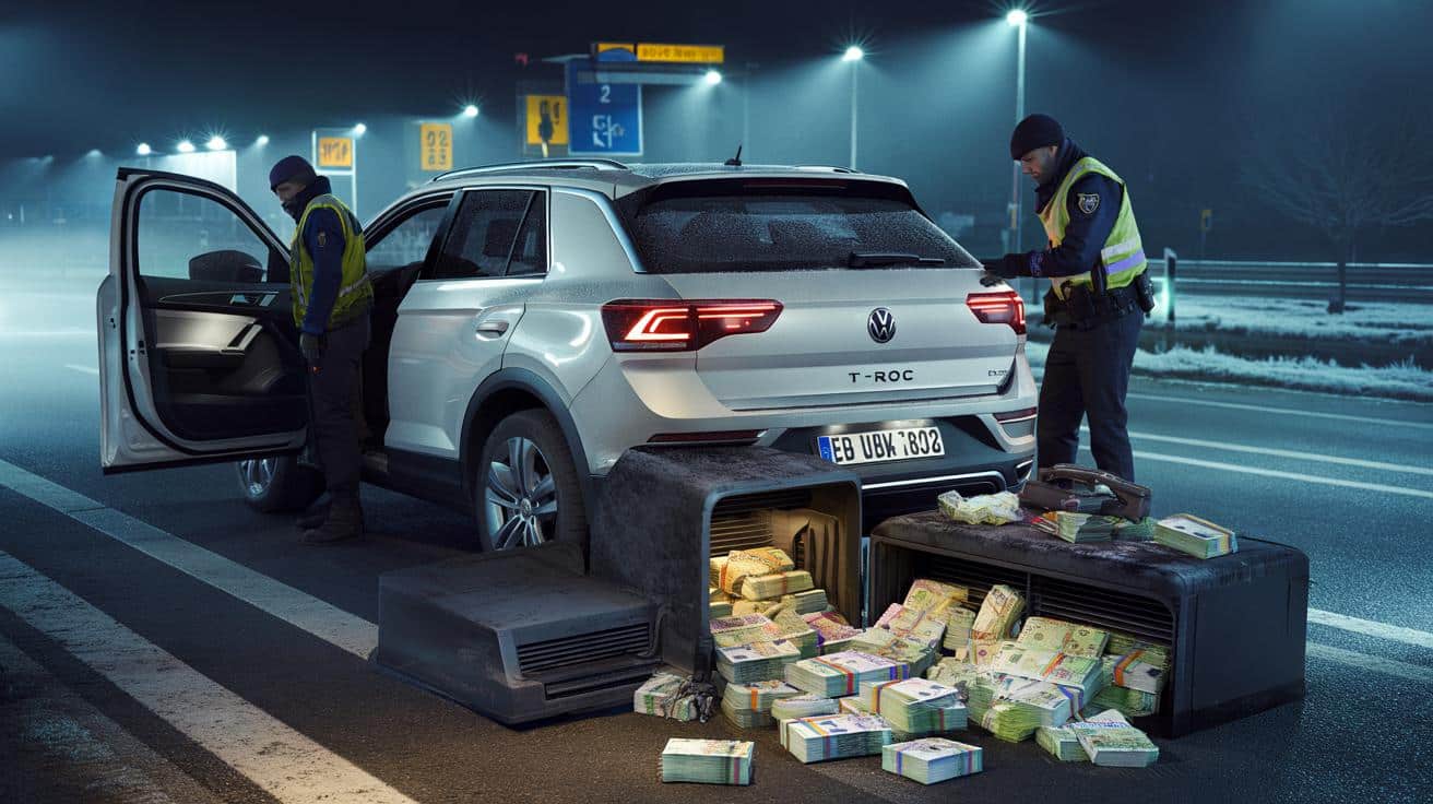 Rutynowa kontrola na autostradzie, a w nawiewach auta prawie 110 tys. euro
