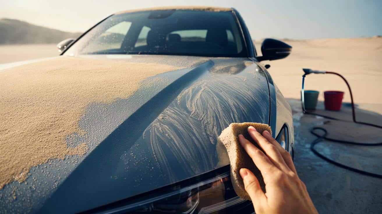 Sahara obsypał auto? Ten jeden błąd przy myciu niszczy lakier