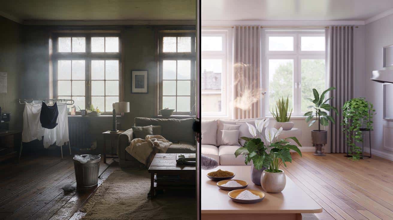 Salon pachniał stęchlizną. Trzy darmowe triki odmieniły mieszkanie w jeden dzień