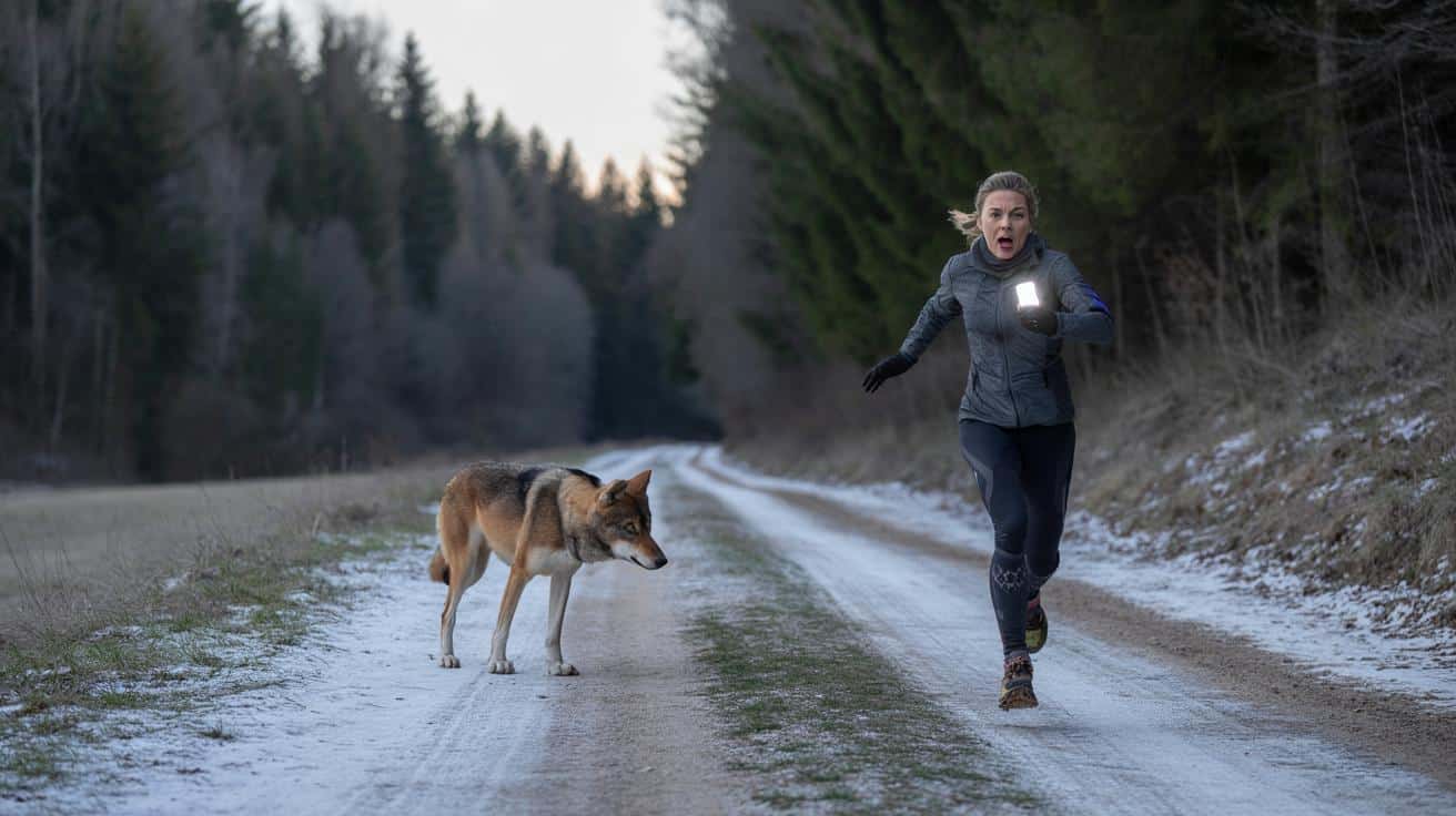 Samotny bieg w lesie zamienił się w horror. To nie był pies