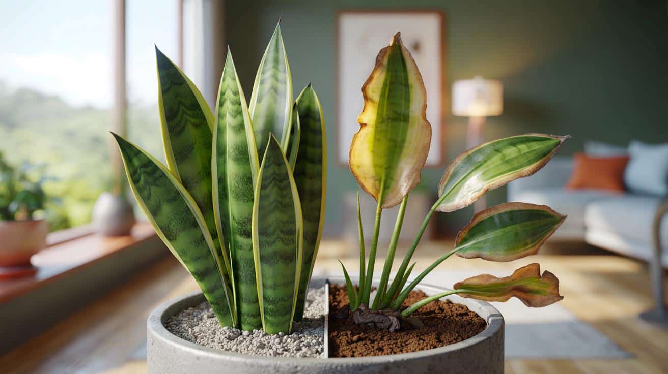 Sansewieria marnieje? Tak rozpoznasz, że twoja roślina umiera