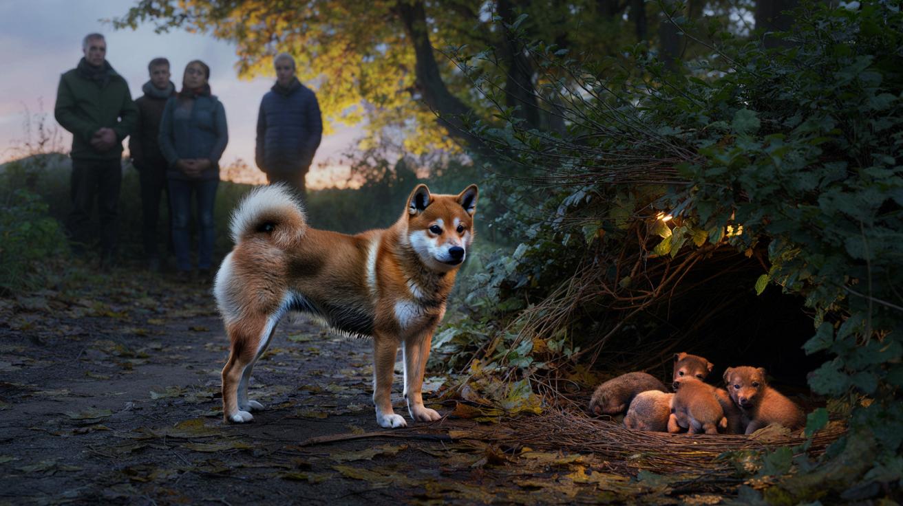 Sąsiedzi śledzą bezpańską suczkę. W zaroślach czekała na nich szokująca niespodzianka