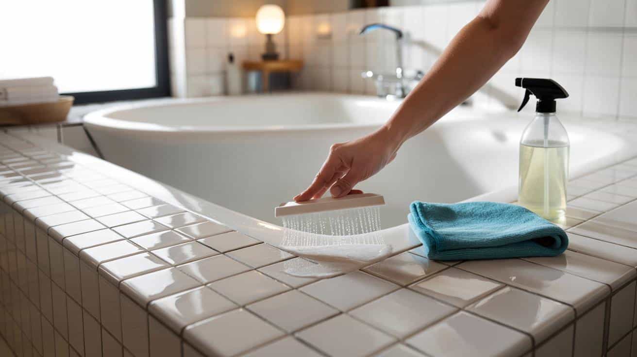 Sekret na lśniące kafle przy wannie bez godzin szorowania