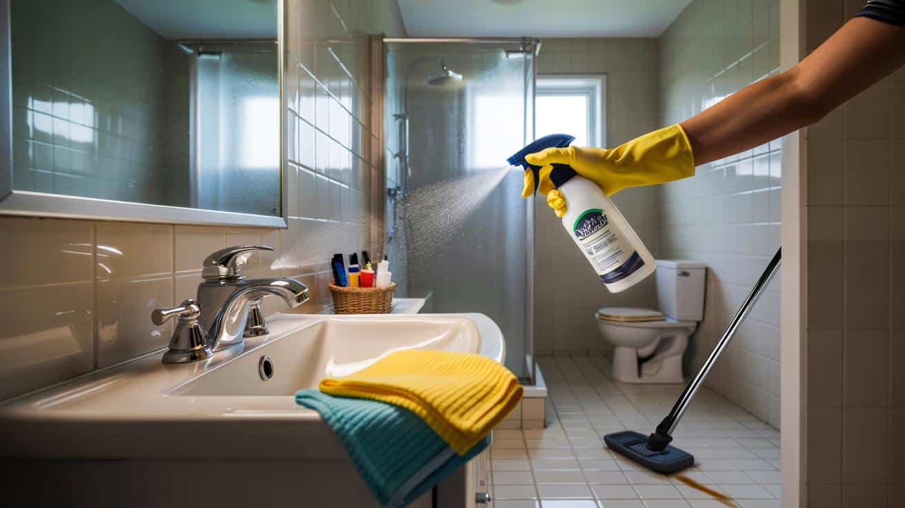 Sekret profesjonalnych firm sprzątających na szybkie mycie łazienki w 10 minut