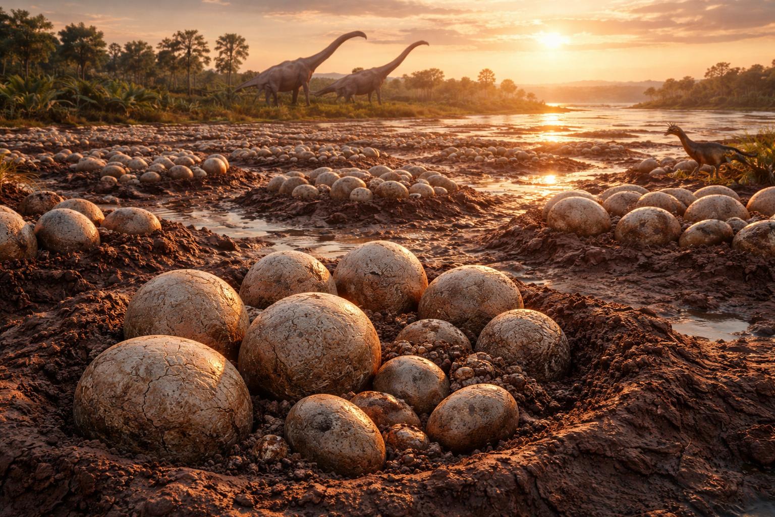 Setki jaj dinozaurów w jednym miejscu. Naukowcy odsłaniają prehistoryczny „żłobek”