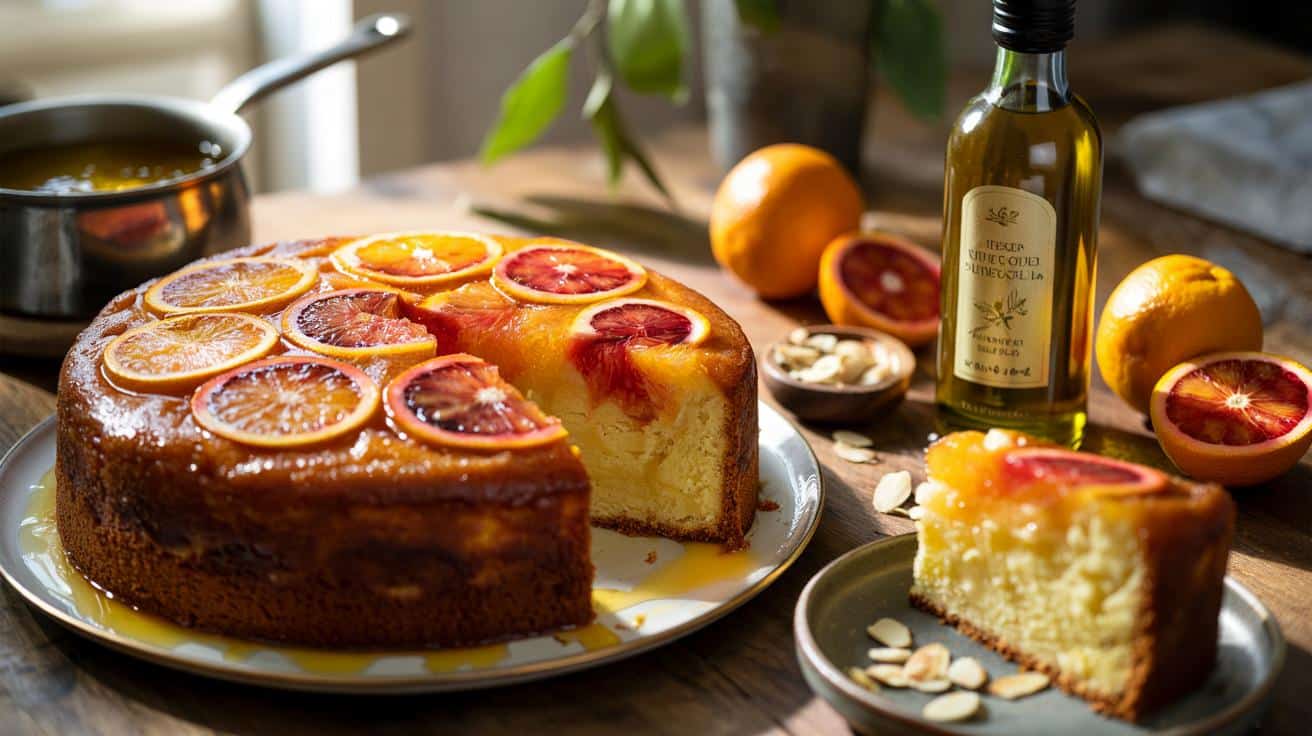 Sezonowe ciasto cytrusowe bez masła. Ten składnik robi całą robotę