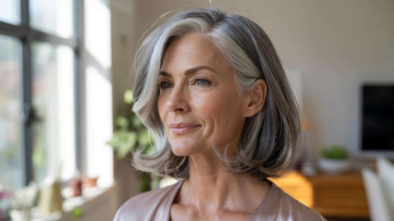 Siwe włosy po pięćdziesiątce: ta jedna fryzura wizualnie ujmuje lat