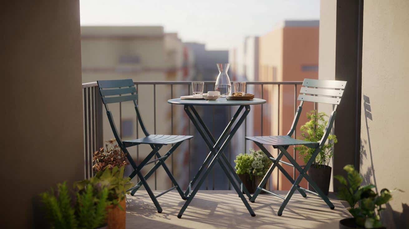 Składany zestaw bistro z Lidla za ok. 300 zł: hit do małych ogródków i na balkon