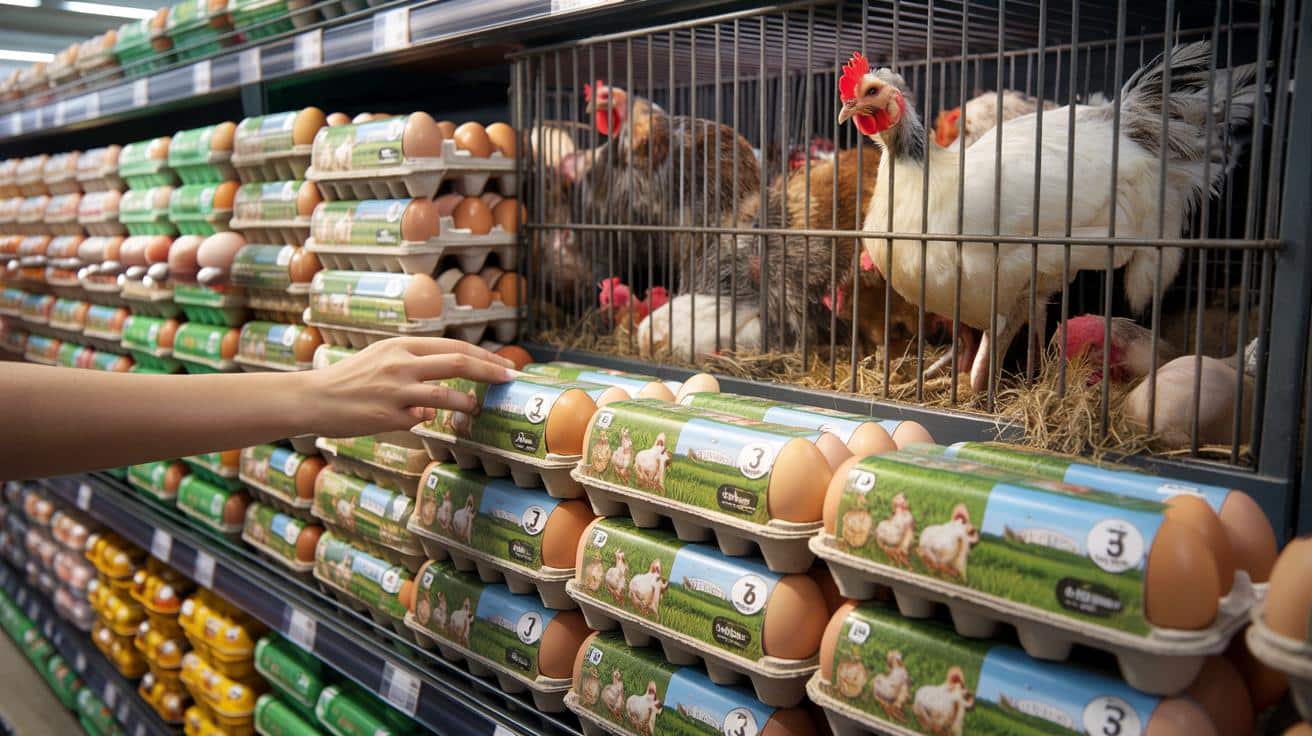 Sklep obiecuje, kura cierpi? Jajka z klatkowych hodowli wciąż królują na półkach