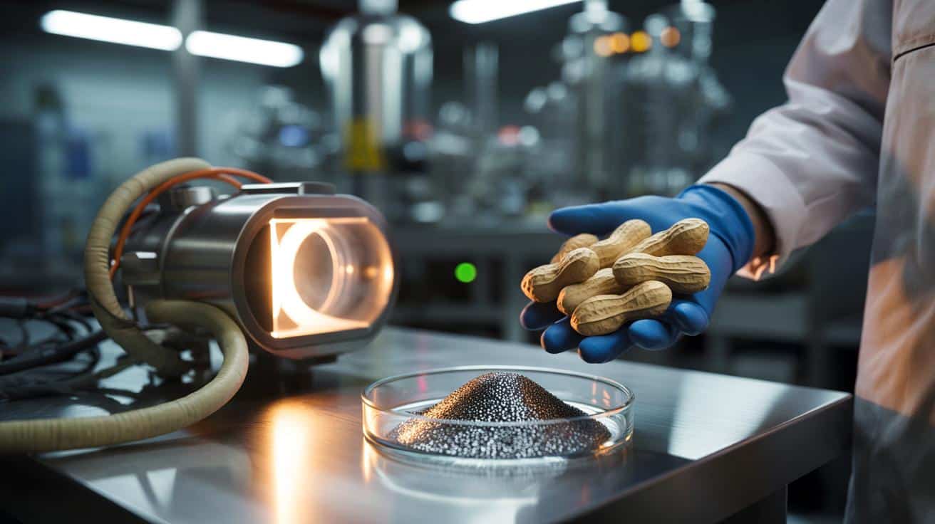 Skorupki po orzeszkach ziemnych zamienią się w tani grafen dla przemysłu