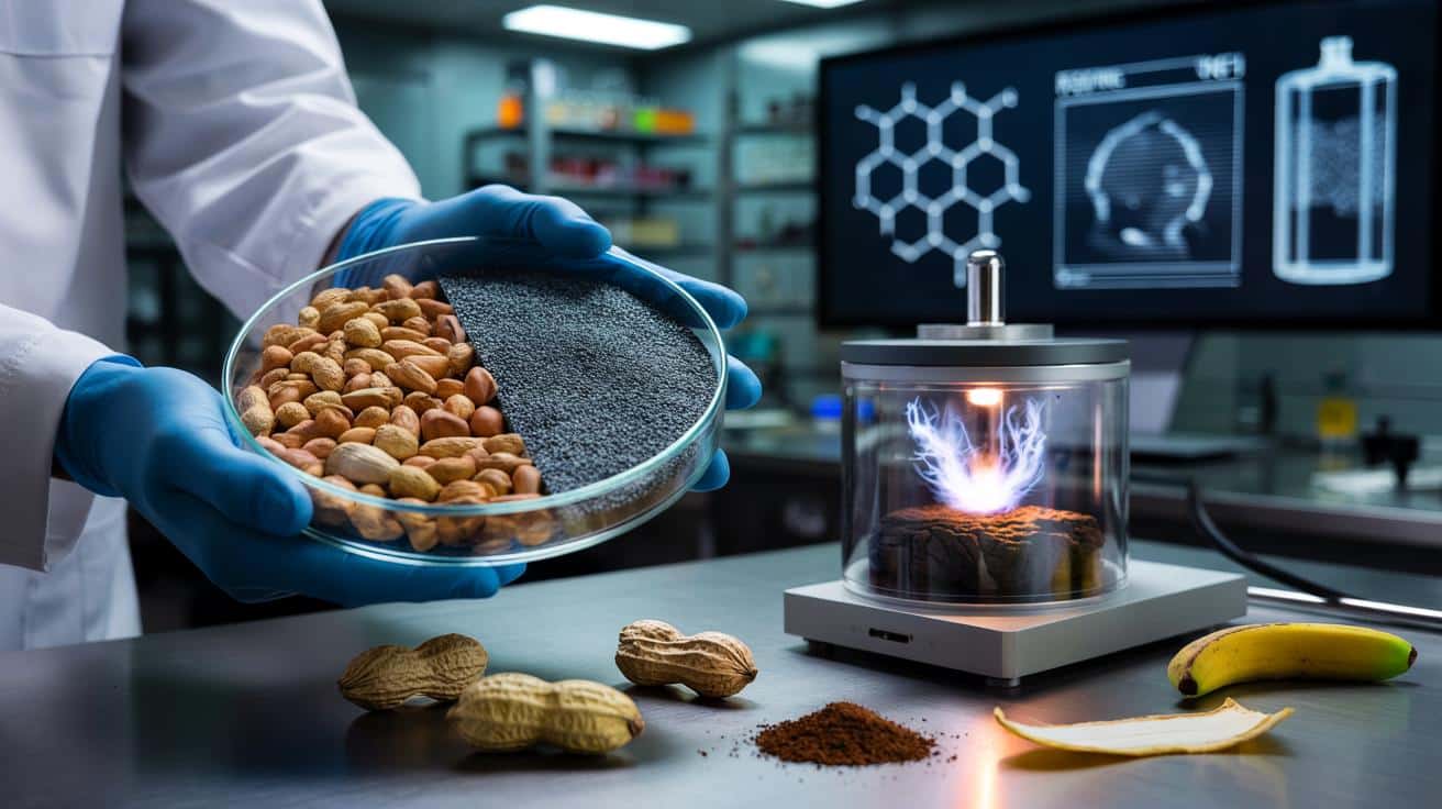 Skorupki z orzeszków ziemnych zmienią produkcję grafenu? Tani patent z Australii