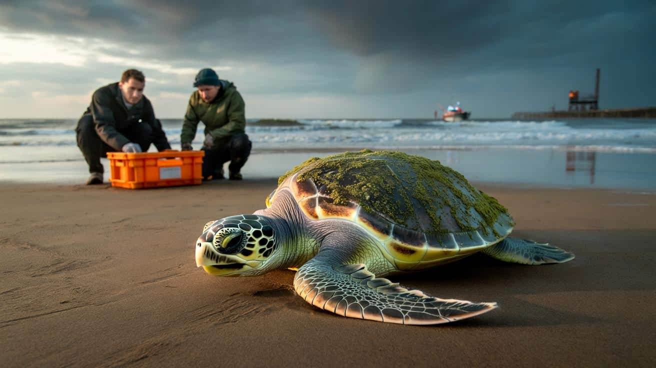 Skrajnie rzadka żółwica znaleziona na plaży w Teksasie. Alarm dla naukowców