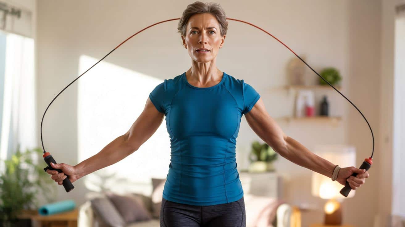 „Skrzydełka” pod ramionami po 50.? Ten 15‑minutowy trening z liną robi różnicę