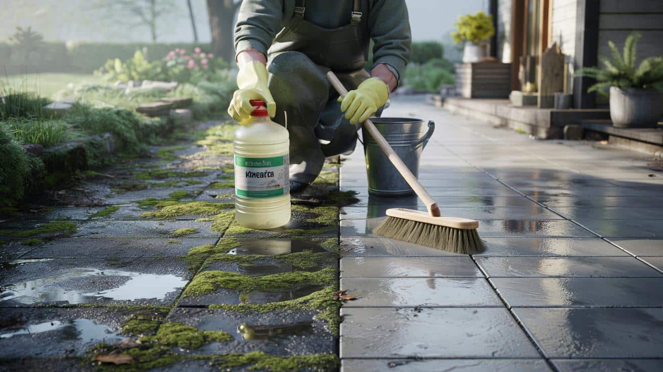 Śliska, zielona posadzka po zimie? Ten kuchenny hit czyści ją za grosze