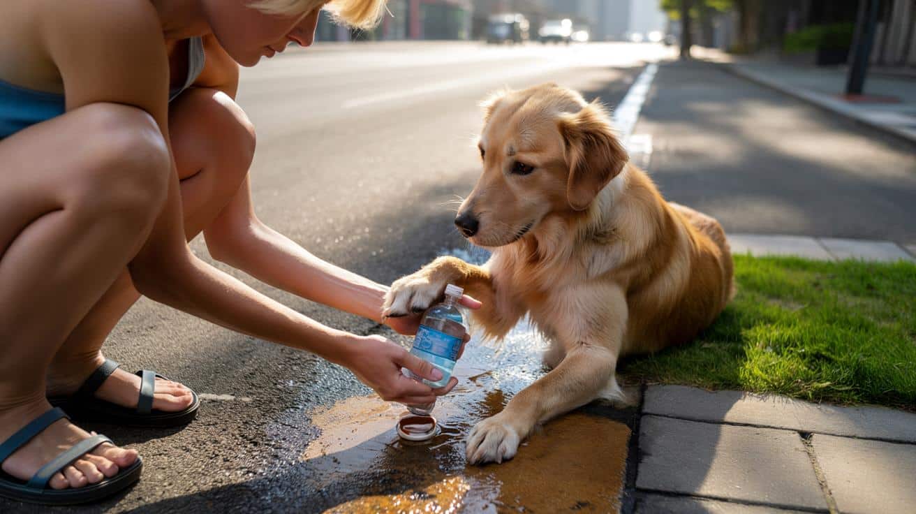 Spalone łapki psa: co zrobić od razu, zanim będzie za późno