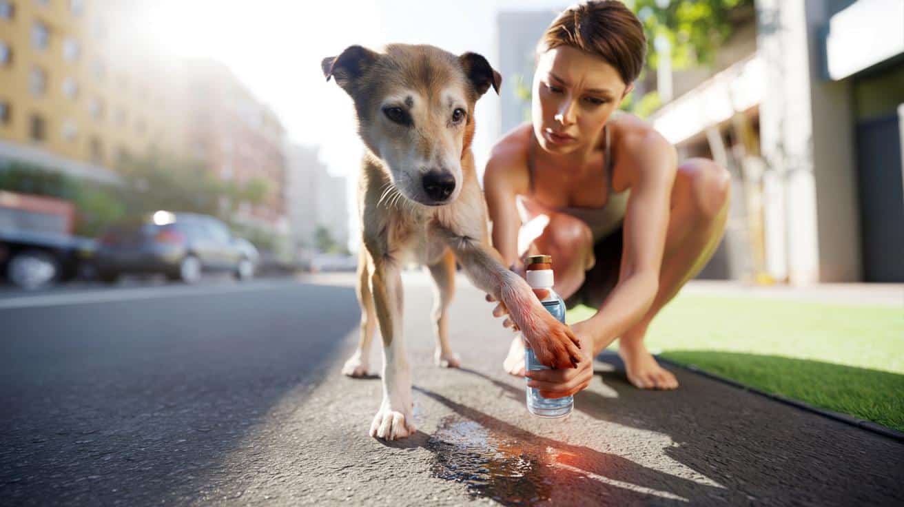 Spalone łapy u psa po gorącym asfalcie? Zrób te rzeczy od razu