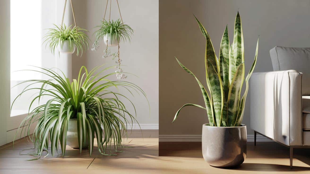 Spider plant czy snake plant? Różnice, o których mało kto mówi