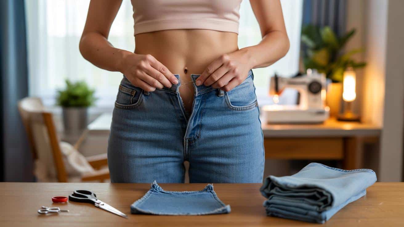 Spodnie w pasie za ciasne? Prosty trik krawiecki doda nawet 5 cm