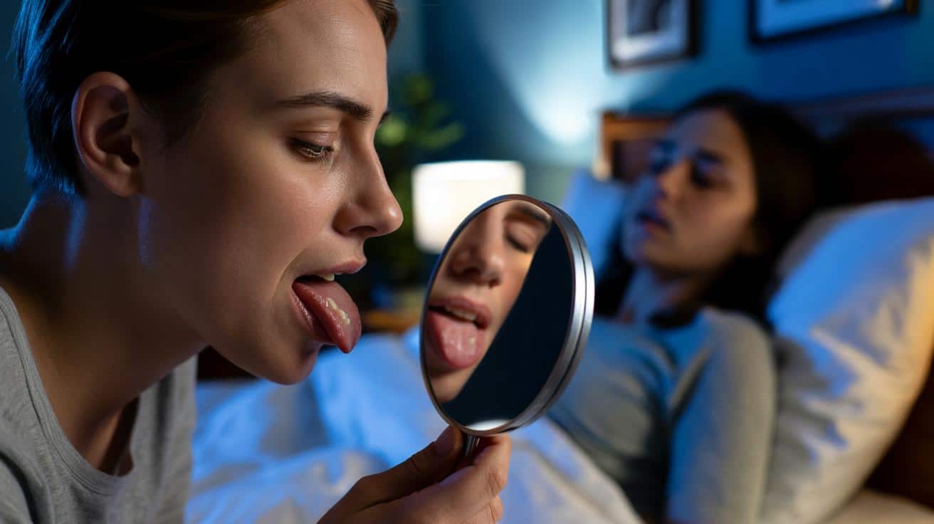 Spójrz na brzegi języka. Ten niepozorny znak zdradza groźny problem ze snem