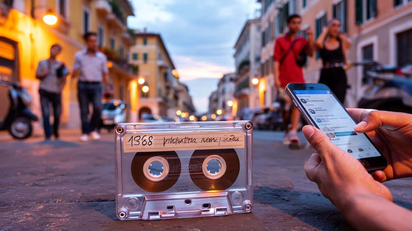 Stara kaseta z 1968 r. znaleziona na ulicy. Całe Włochy szukają rodziny z nagrania