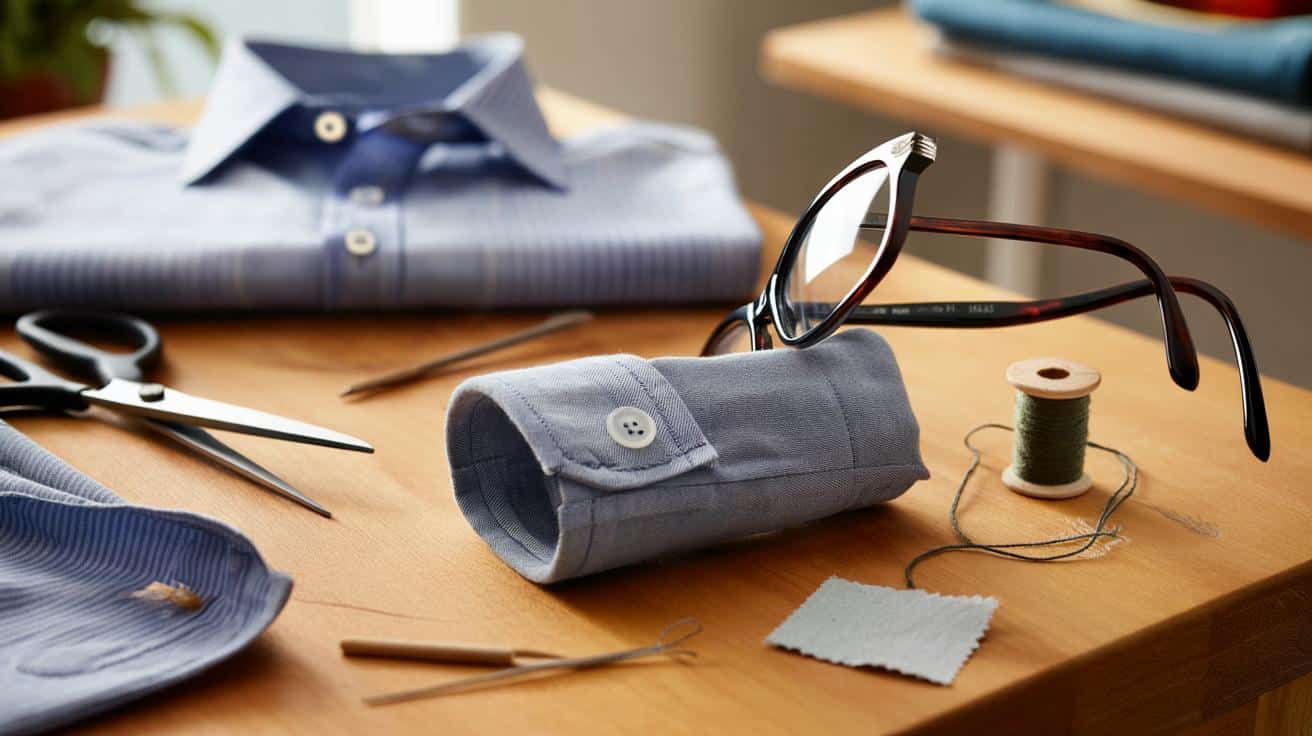 Stara koszula, nowy hit: etui na okulary z rękawa w 15 minut