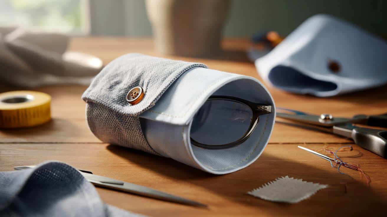 Stara koszula, nowy trik: etui na okulary z mankietu w 15 minut