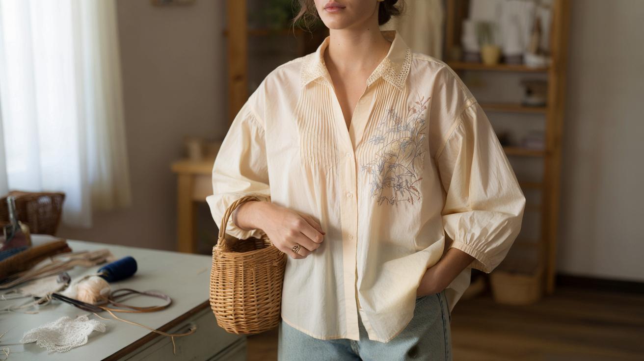 Stara męska koszula w roli hitu 2026: prosty trik na bluzkę boho