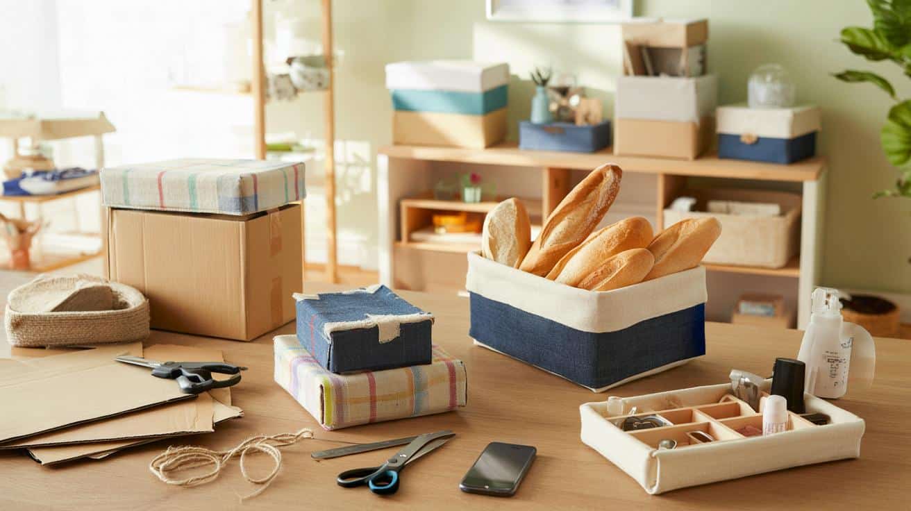 Stare kartony i resztki tkanin? Zrób z nich modny dodatek do domu