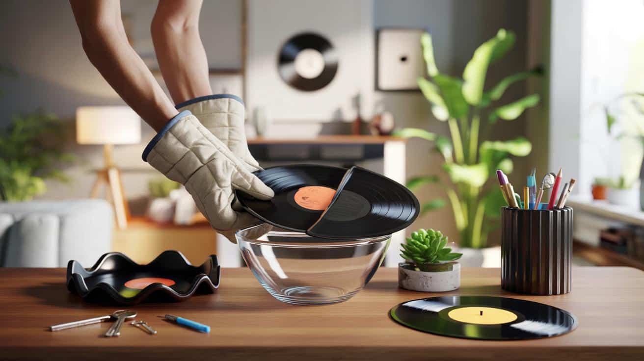 Stare płyty winylowe porysowane? Zrób z nich designerskie cuda w 5 minut