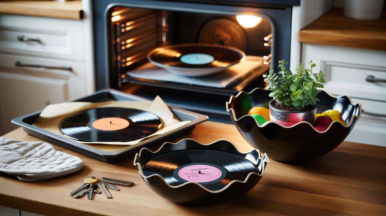 Stare płyty winylowe porysowane? Zrób z nich designerskie miski w 5 minut