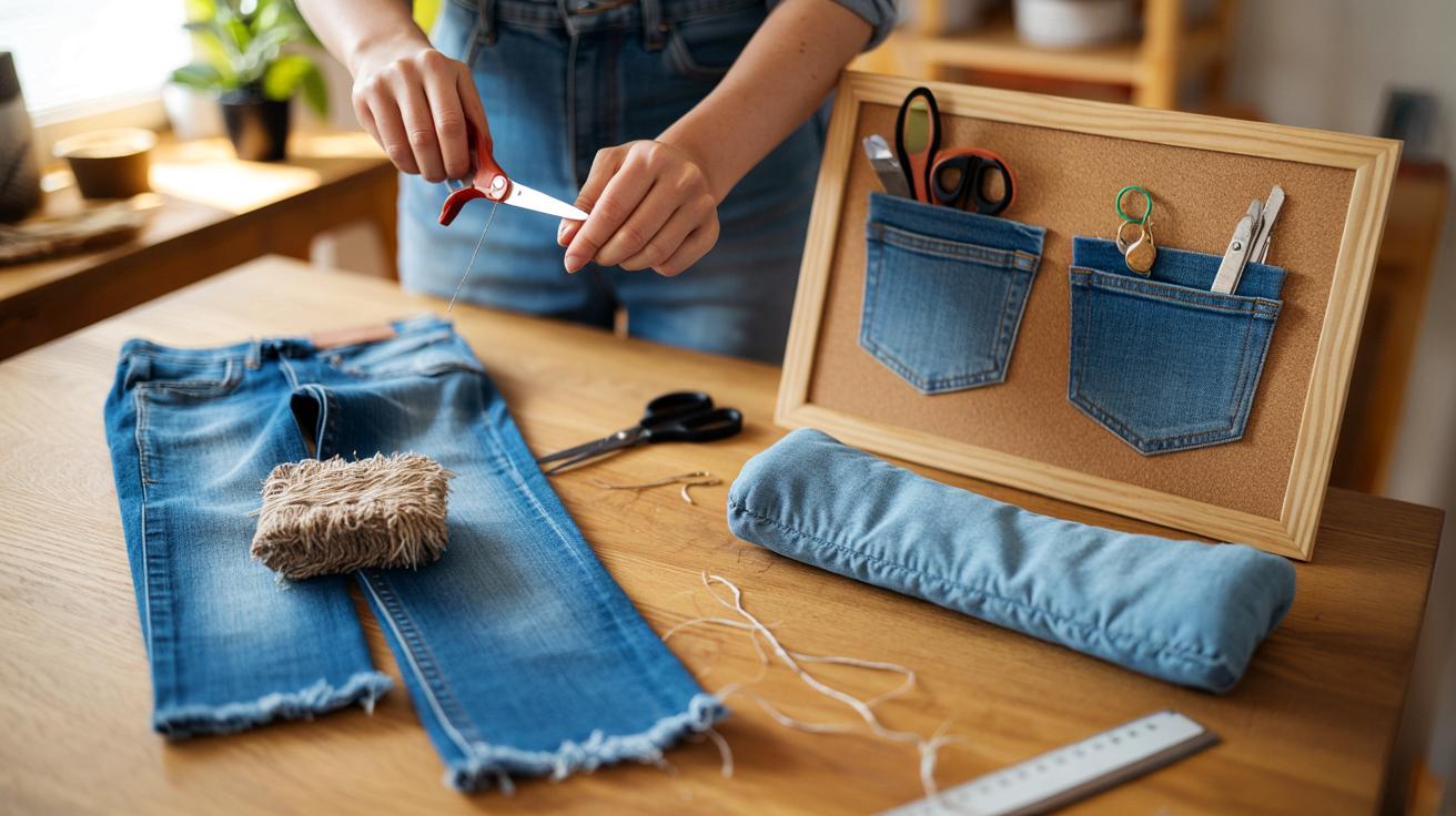 Stare podarte dżinsy? Zrób z nich coś genialnego w 15 minut