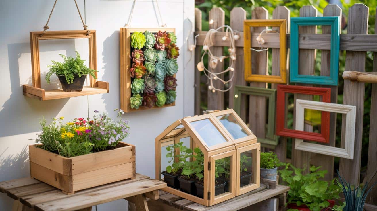 Stare ramki po zdjęciach zamiast do kosza: 8 sprytnych patentów do ogrodu