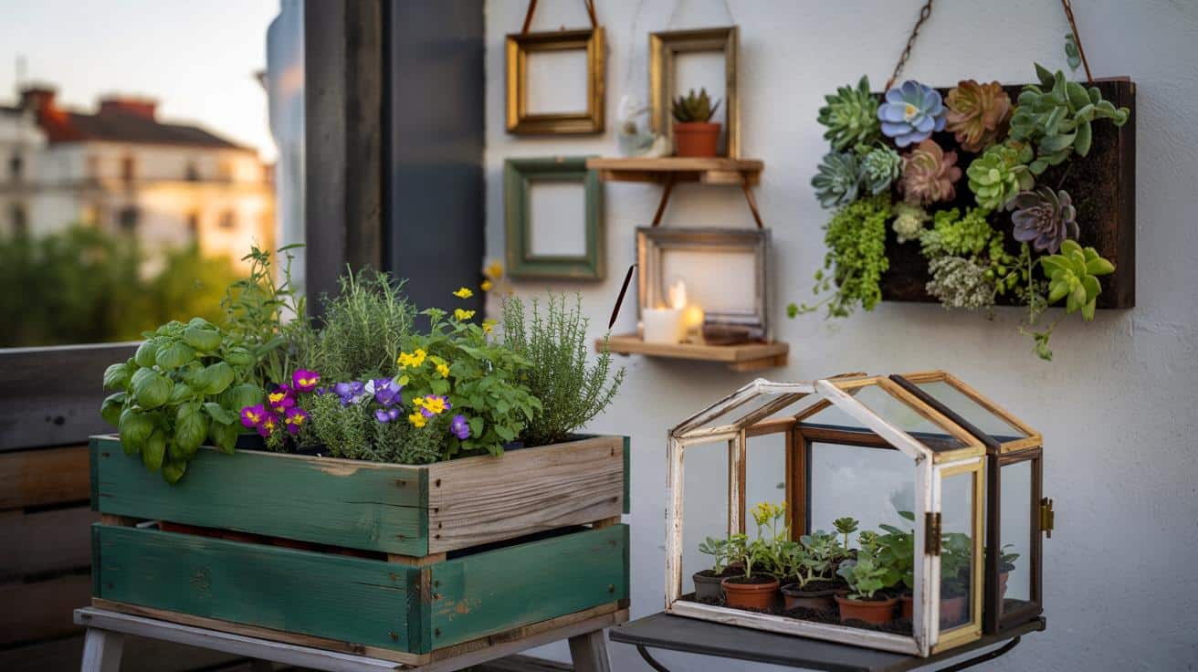 Stare ramki zamiast śmieci: 8 sprytnych trików na półki, donice i mini szklarnie