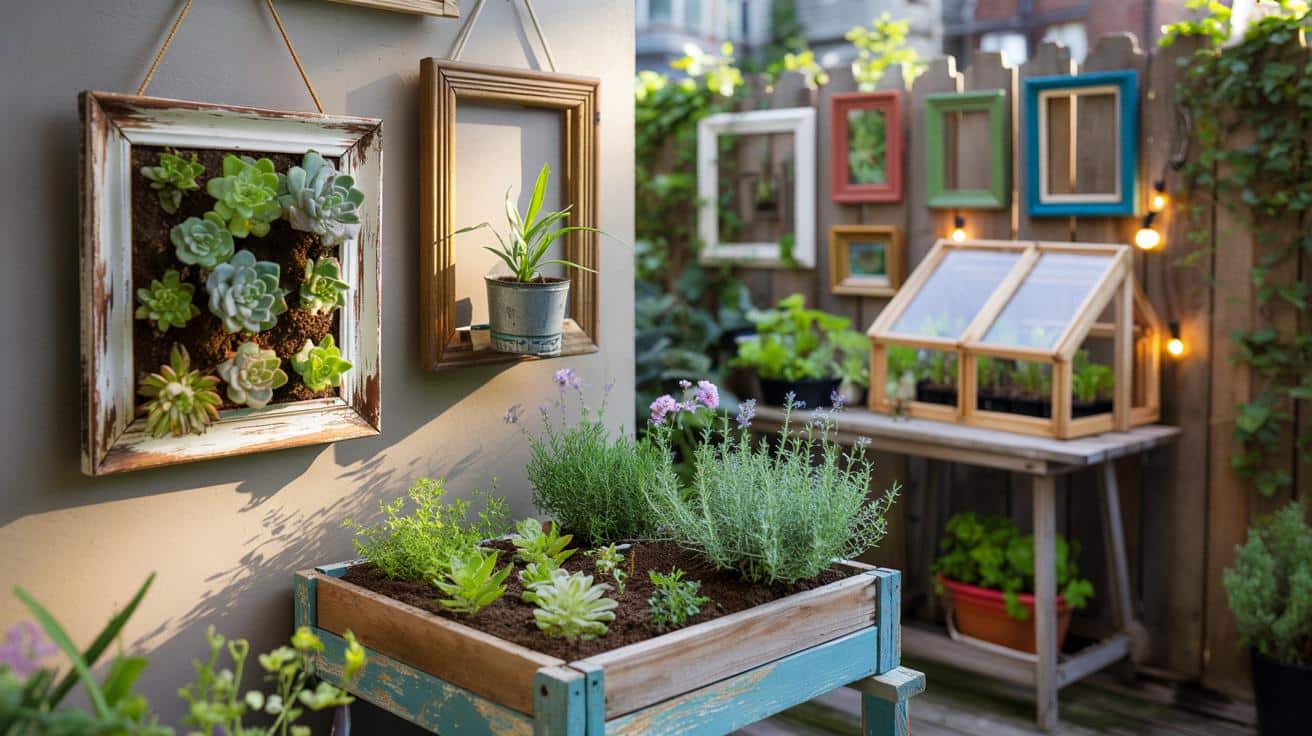 Stare ramy od obrazów zamiast na śmietnik: 8 sprytnych patentów do ogrodu