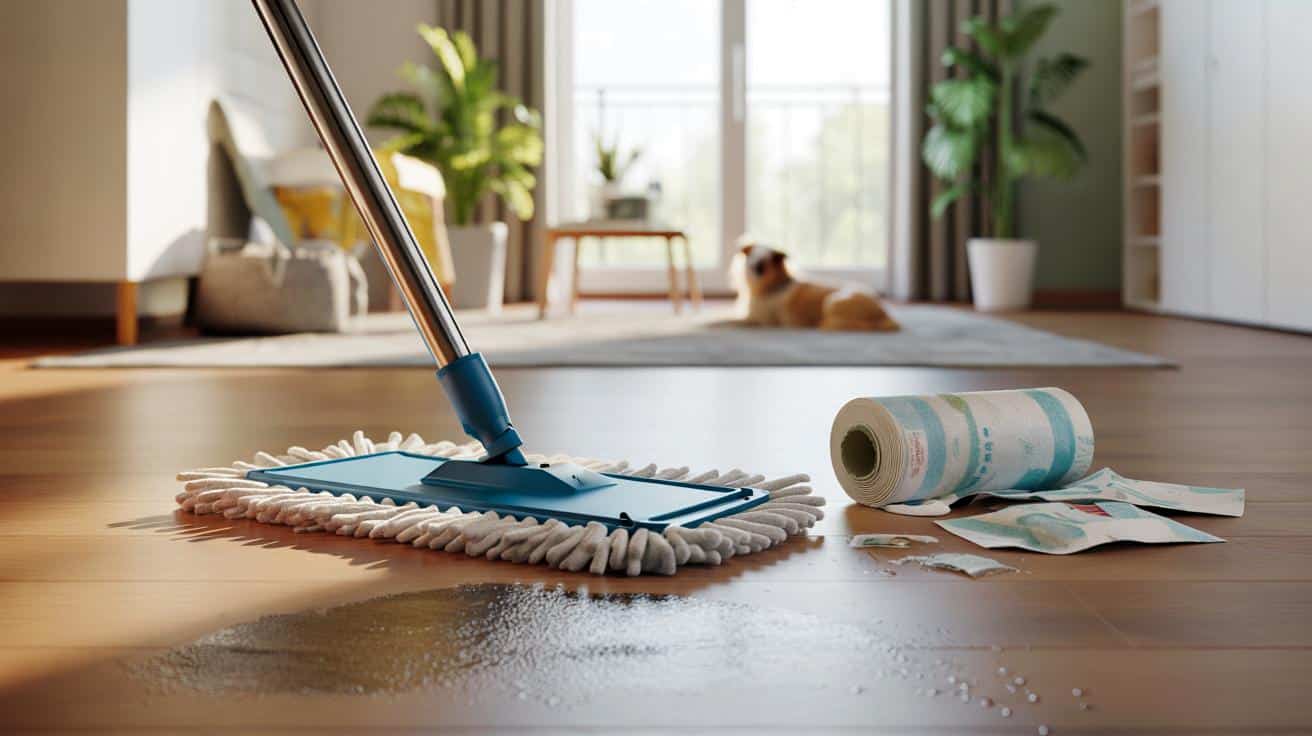 Stare ręczniki kąpielowe zamiast jednorazowych ściereczek? Genialny trik do podłóg