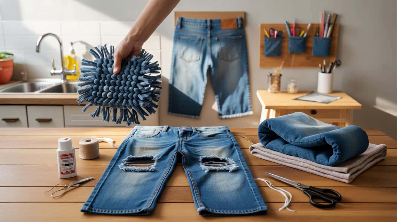 Stare podarte dżinsy? 3 szybkie przeróbki w kwadrans, bez maszyny