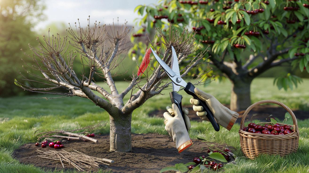 Stary trik ogrodników: ten wiosenny zabieg na czereśni daje pełne kosze owoców