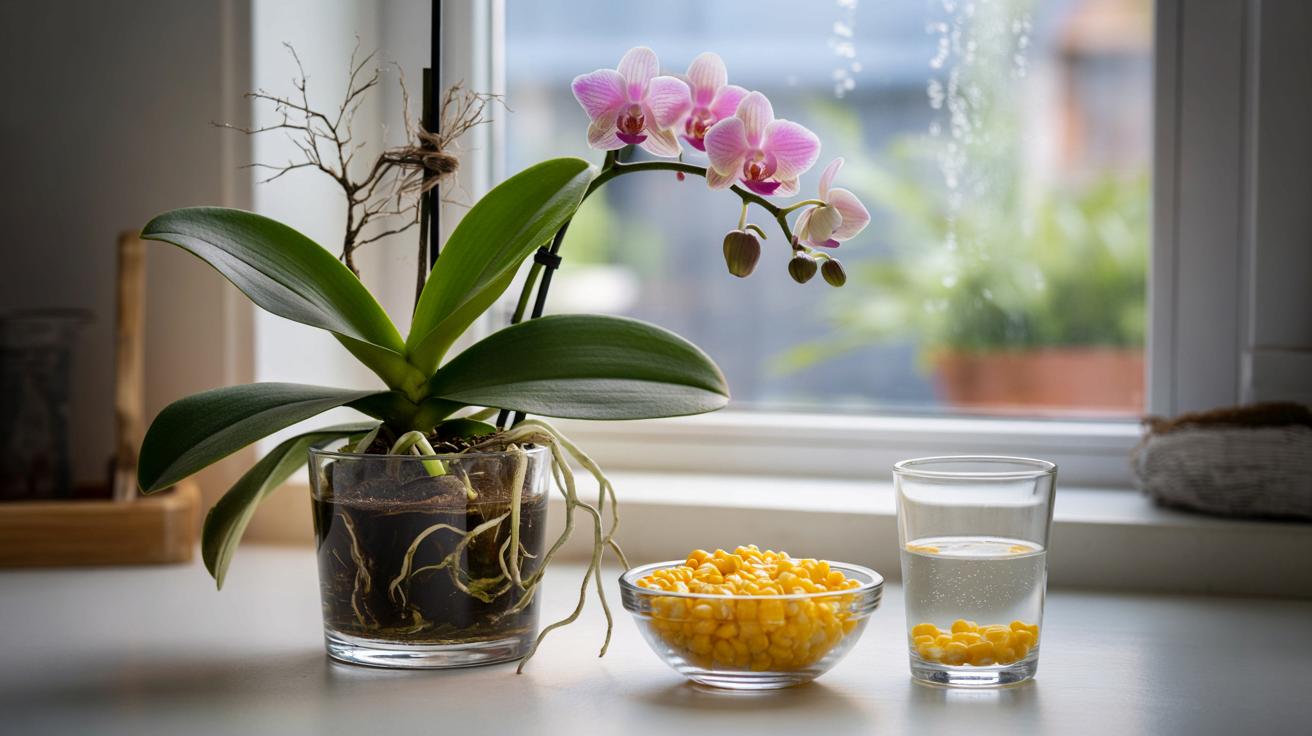 Storczyk nie kwitnie? Zaskakujący trik z gotowaną kukurydzą na ratunek