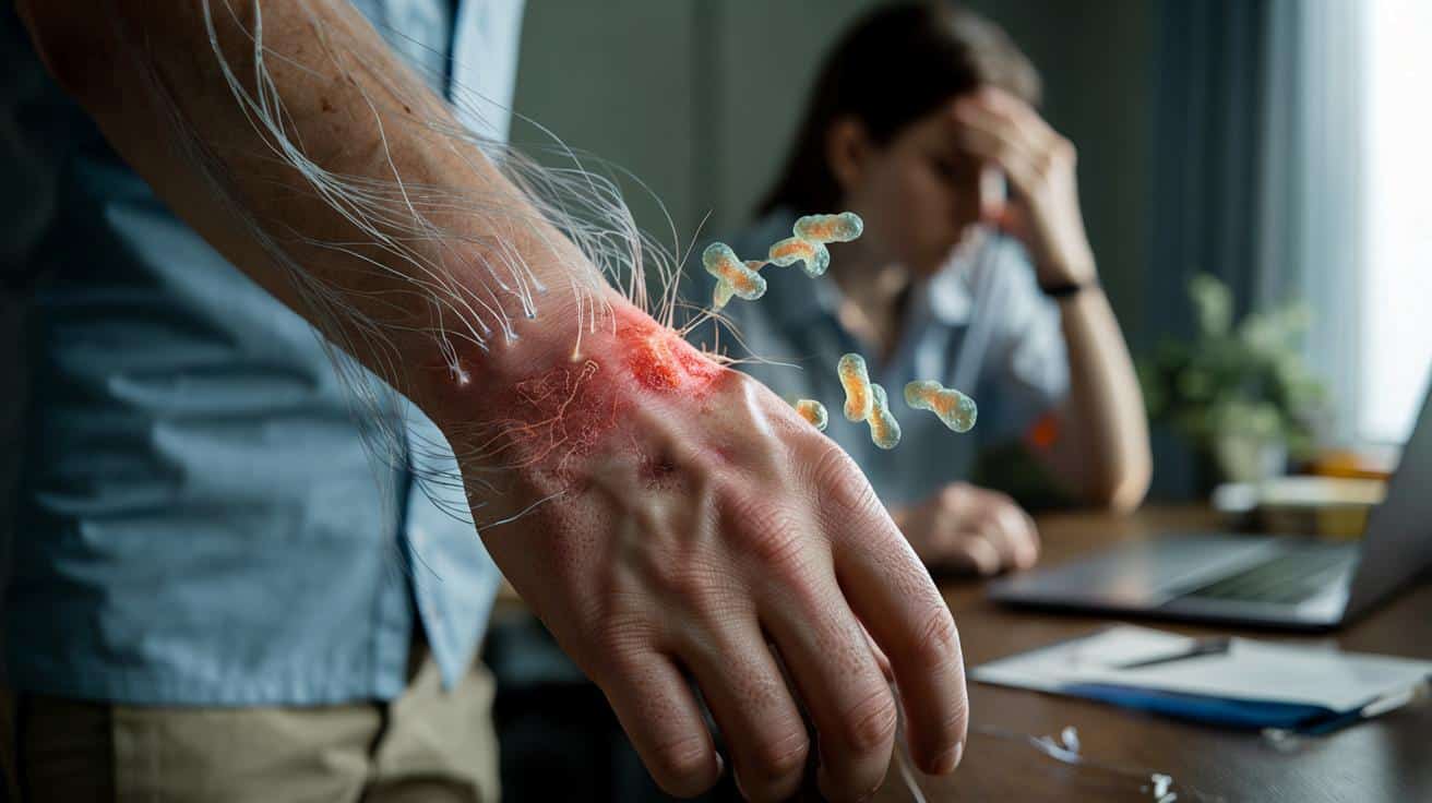 Stres a atopia: naukowcy wskazują konkretne neurony wywołujące zaostrzenia atopowego zapalenia skóry