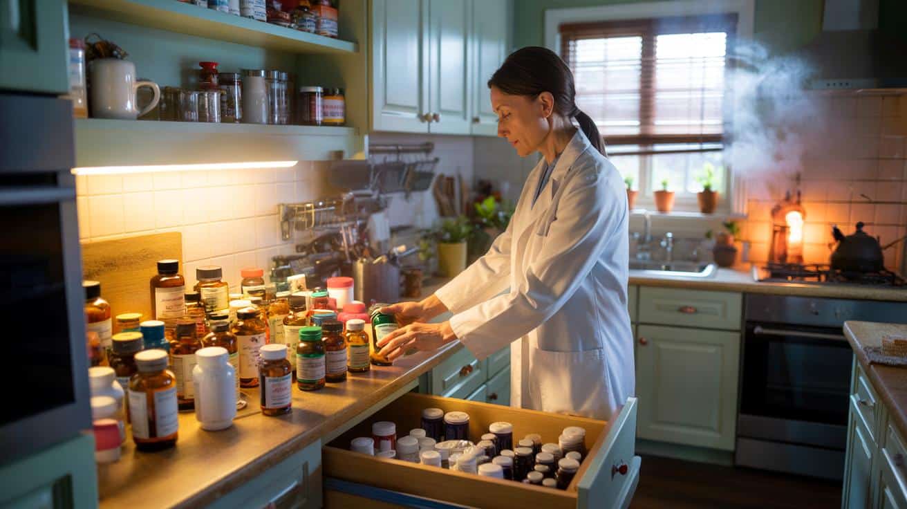 Farmaceuta tłumaczy, dlaczego część suplementów przechowuje w ciemności zamiast w szafce