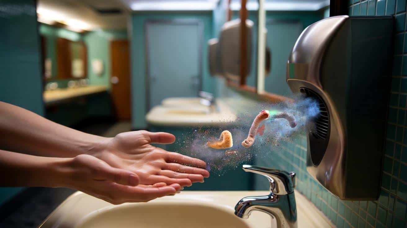 Suszarki do rąk w galeriach i biurach pod ostrzałem. Co naprawdę dmuchają na skórę?