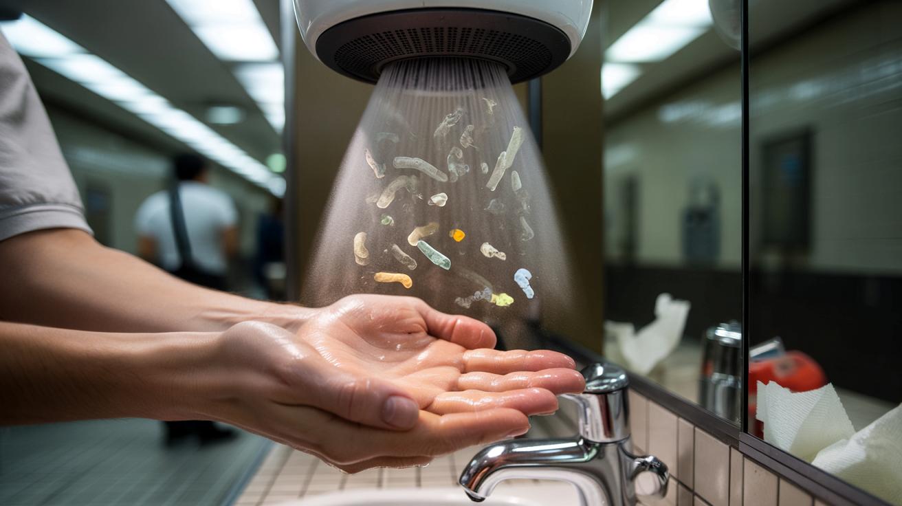 Suszarki do rąk w galeriach i na stacjach: co naprawdę leci na skórę?