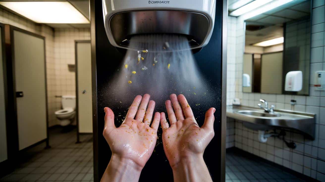 Suszarki do rąk w toalecie: czy naprawdę chcesz tego na swojej skórze?
