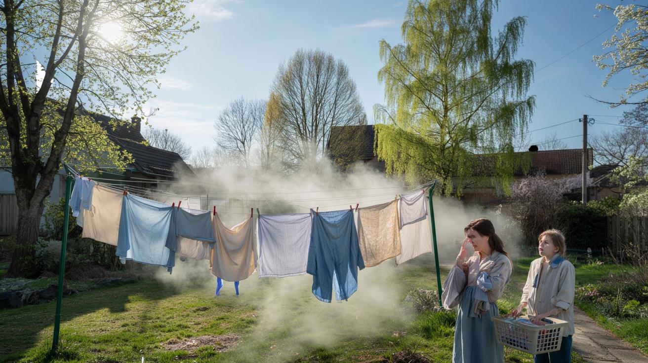 Suszysz pranie na zewnątrz? Tych godzin w marcu lepiej unikać